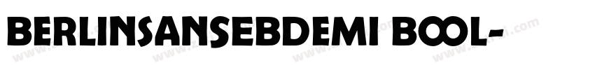 BerlinSansEBDemi Bol字体转换